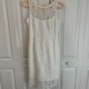 White House Black Market: White Lace Dress